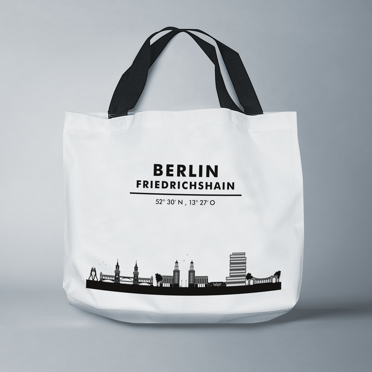 Skyline Berlin-Friedrichshain Tasche - Silhouette 