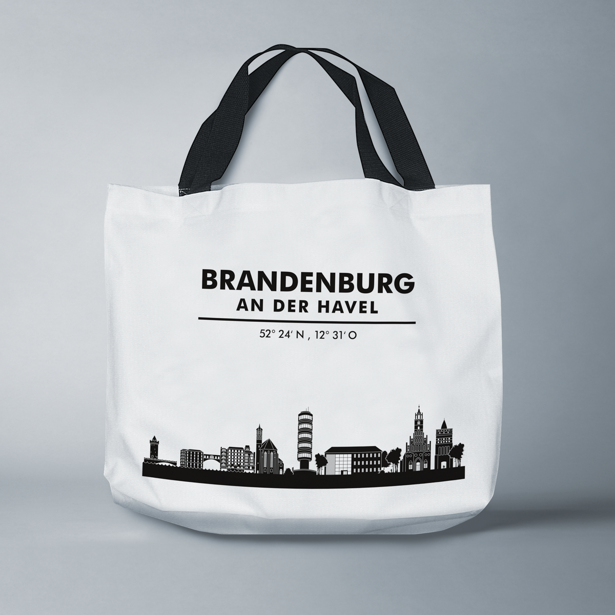 Skyline Brandenburg an der Havel Tasche - Silhouette  