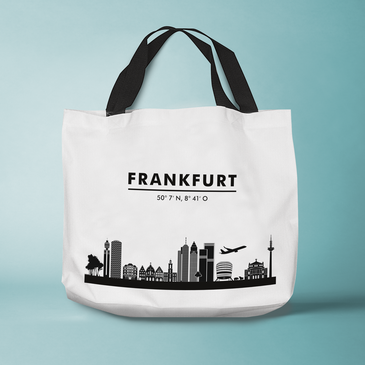 Skyline Frankfurt Tasche - Silhouette 