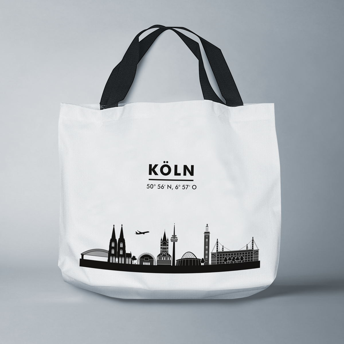 Skyline Köln Tasche - Silhouette  