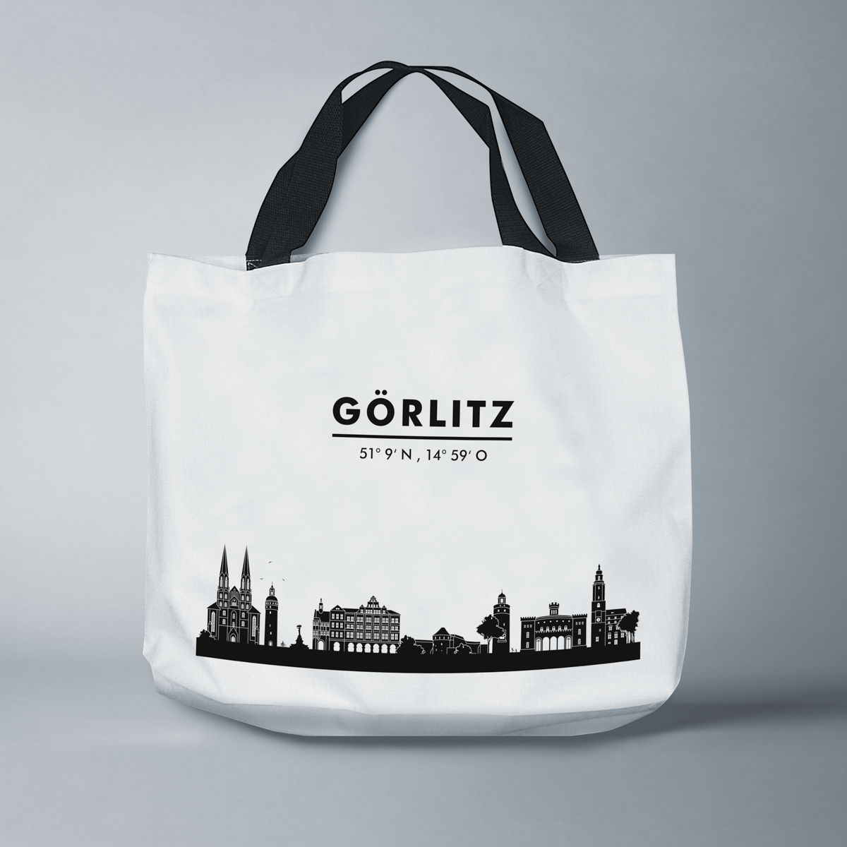 Skyline Görlitz Tasche - Silhouette  