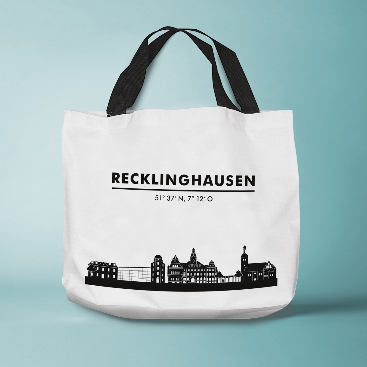 Skyline Recklinghausen Tasche - Silhouette 