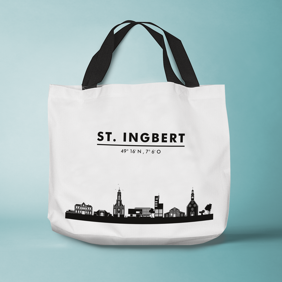 Skyline St. Ingbert Tasche - Silhouette  
