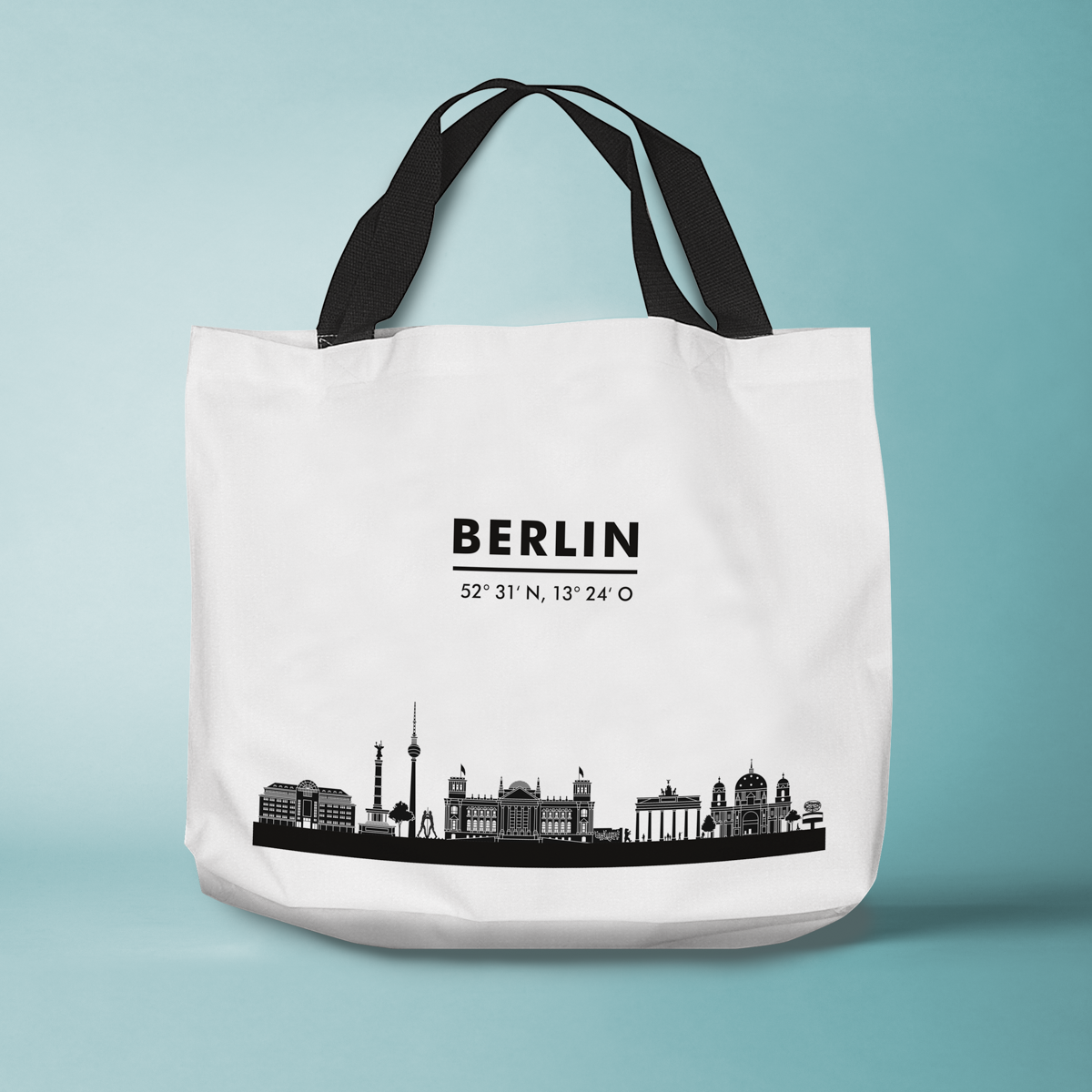 Skyline Berlin Tasche - Silhouette 