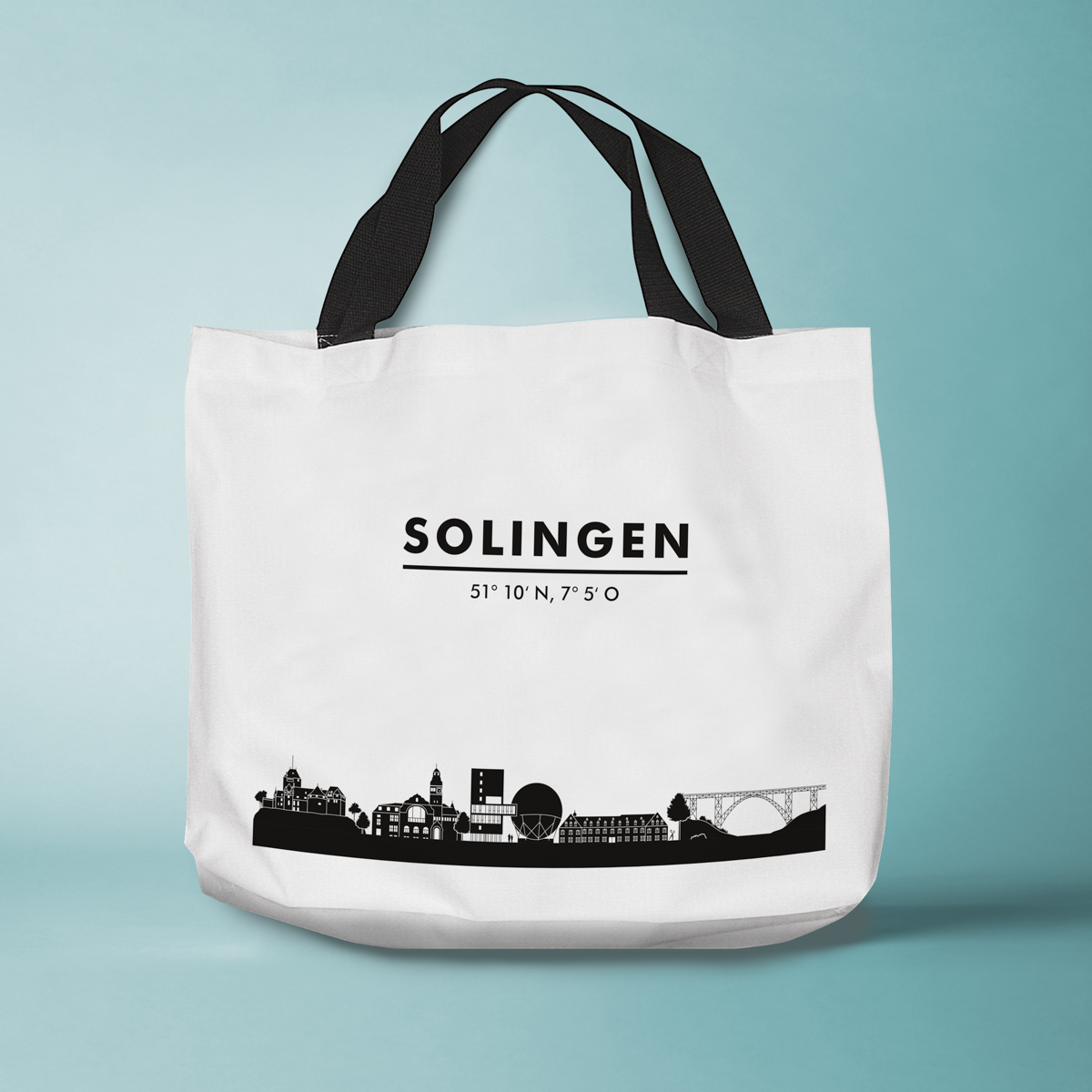 Skyline Solingen Tasche - Silhouette 