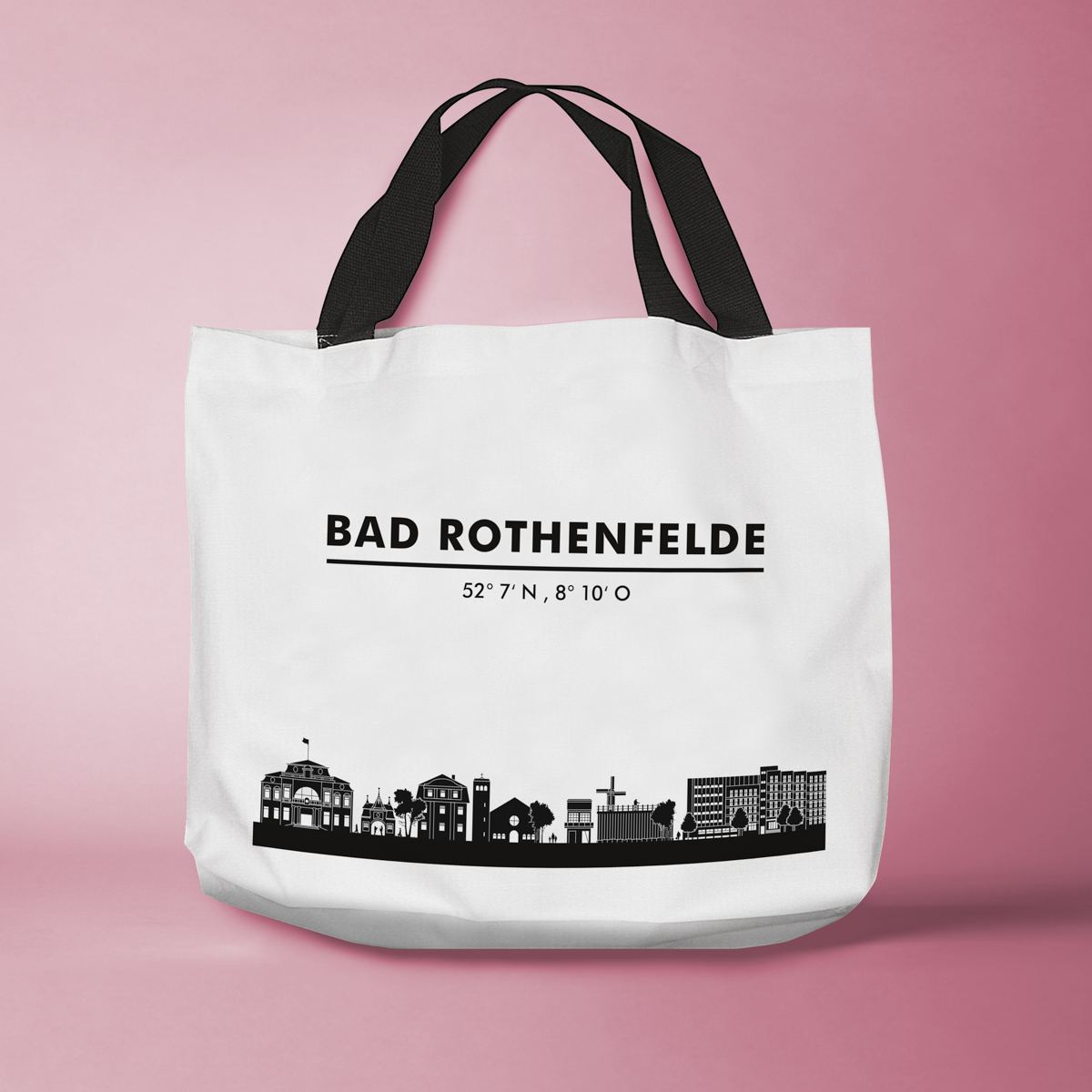 Skyline Bad Rothenfelde Tasche - Silhouette 