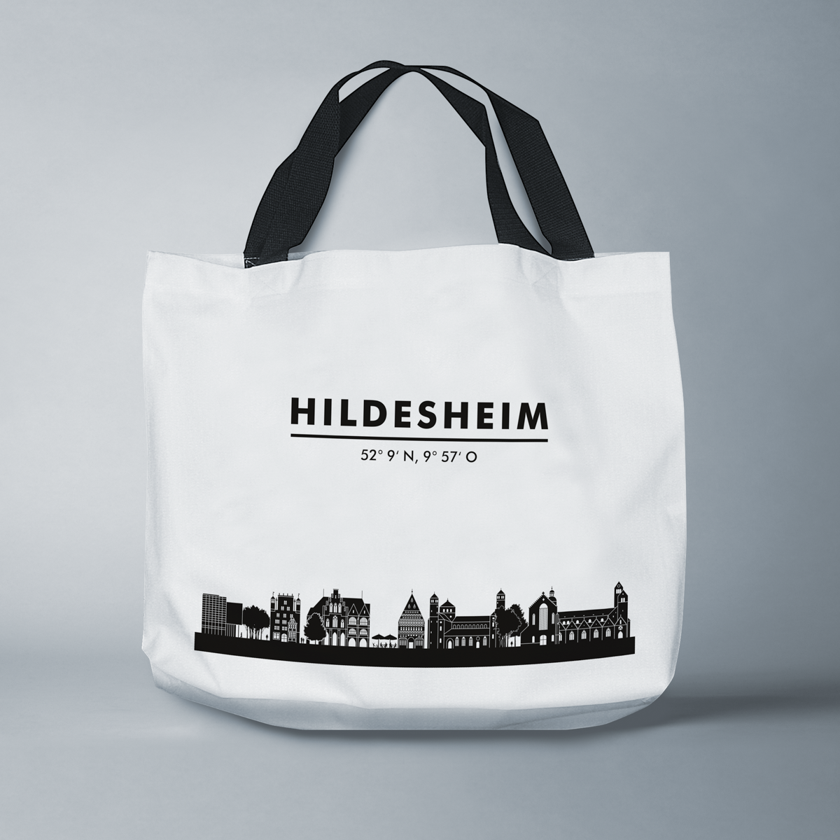 Skyline Hildesheim Tasche - Silhouette  