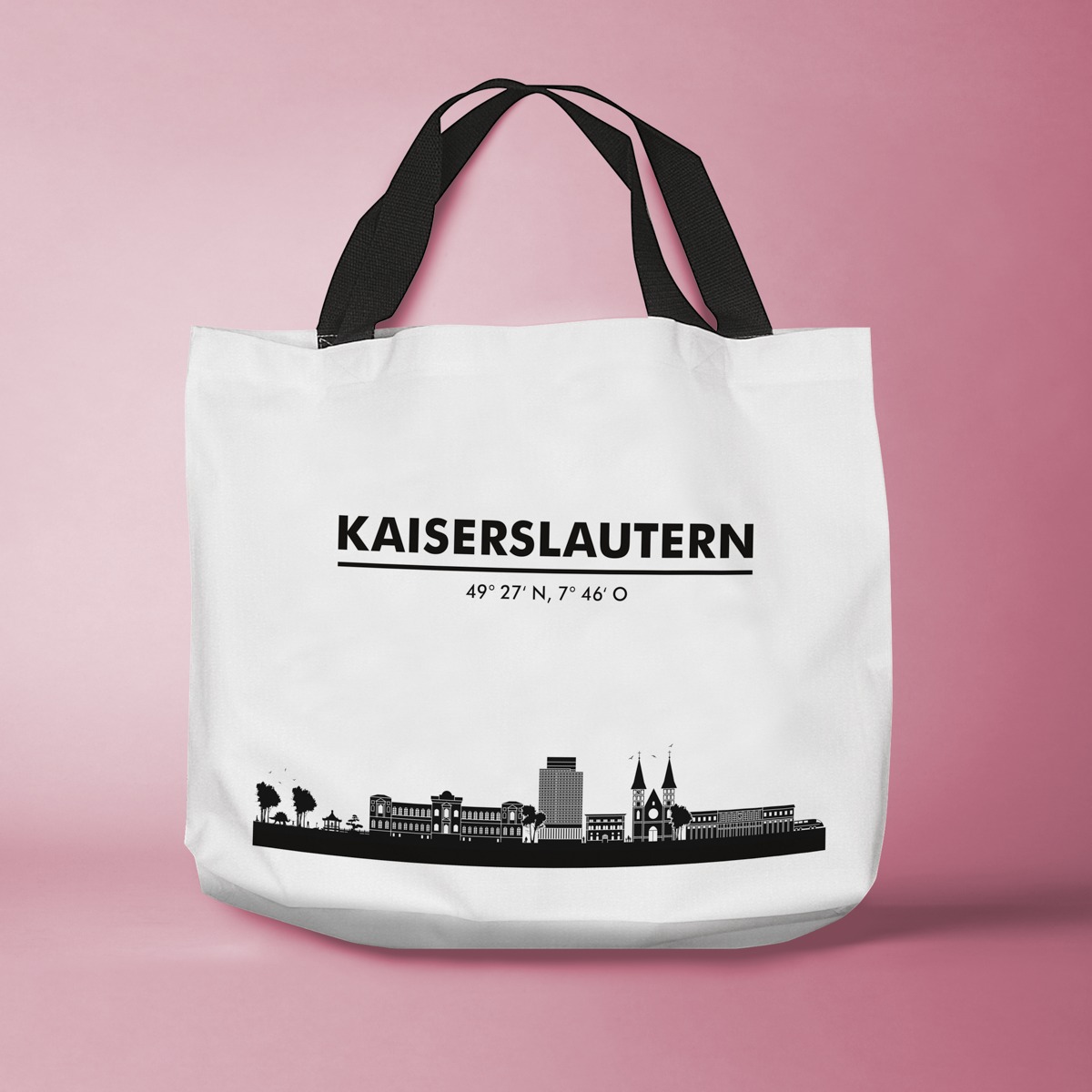 Skyline Kaiserslautern Tasche - Silhouette  